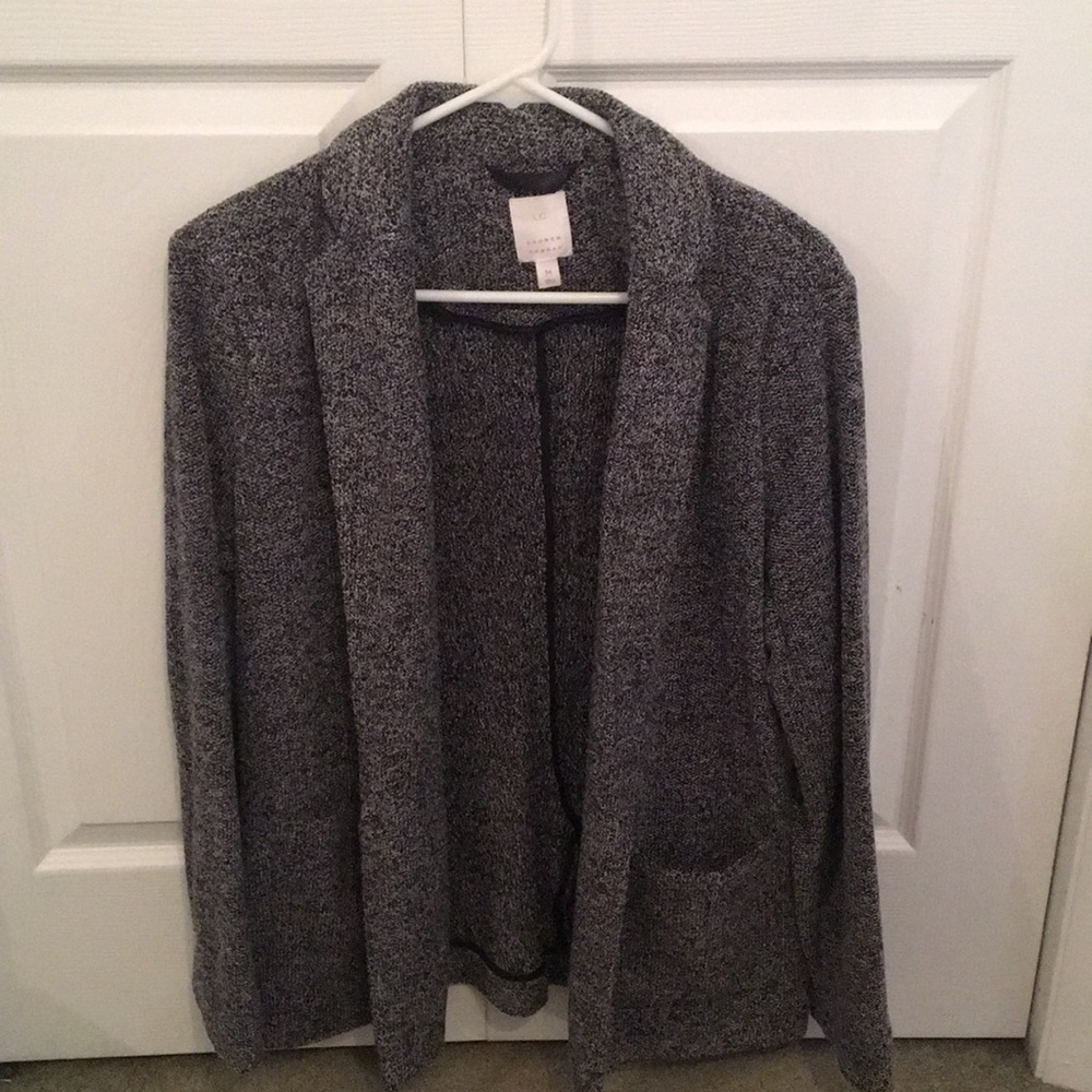 Lauren Conrad, white and gray blazer